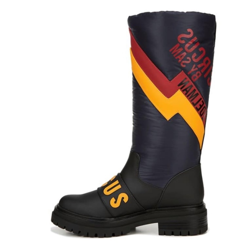 CIRCUS by Sam Edelman “Gabbi” Boots in “Baltic Navy/Black Multi” Print - Picture 11 of 11